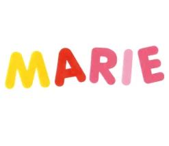 300 lettres 3 cm en feutrine adhésive