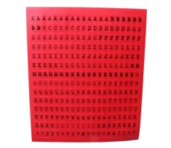 280 Lettres alphabet autocollants 11 mm