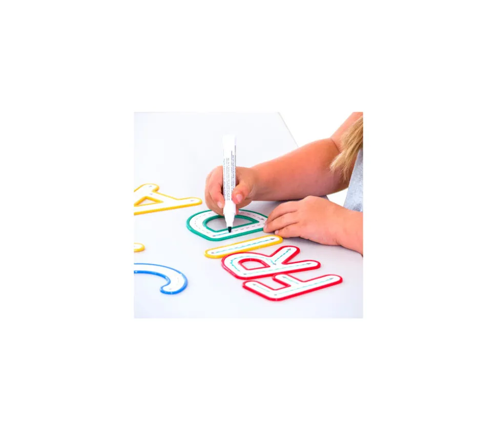 26 lettres de traçage - majuscule effaçable 11.5 cm