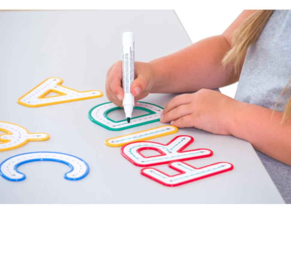 26 lettres de traçage - majuscule effaçable 11.5 cm