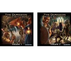 2 Livres Dungeon Battle Mats plateaux de jeu combat