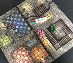 2 Livres Dungeon Battle Mats plateaux de jeu combat