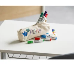 12 marqueurs textiles feutres 12 couleurs pour tissu