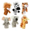 8 mini marionnettes peluche animaux pour doigt
