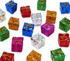 80 mini paquets cadeaux décorations sapin