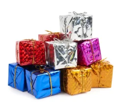 80 mini paquets cadeaux décorations sapin