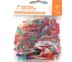 500 mini picots clous translucides 16 mm