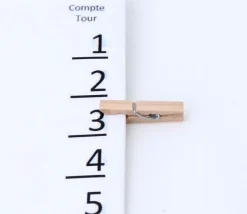 24 mini pinces à linge en bois naturel - 25 mm