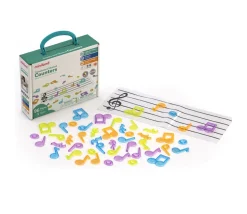 96 notes et symboles de musique couleur translucides