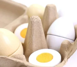 6 oeufs à découper velcro scratch