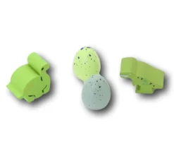 100 Oeufs bois mouchetés 1.5 x 1.2 cm