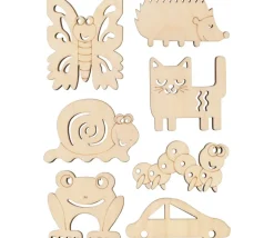 12 outils de traçage en bois formes amusantes