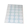 24 pastilles autocollantes blanches 30 mm