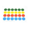 24 pastilles autocollantes 30 mm en 4 couleurs