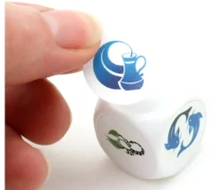 10 pastilles rondes 19 mm autocollantes blanches