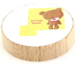 20 Pastilles rondes 50 mm autocollantes blanches étiquettes