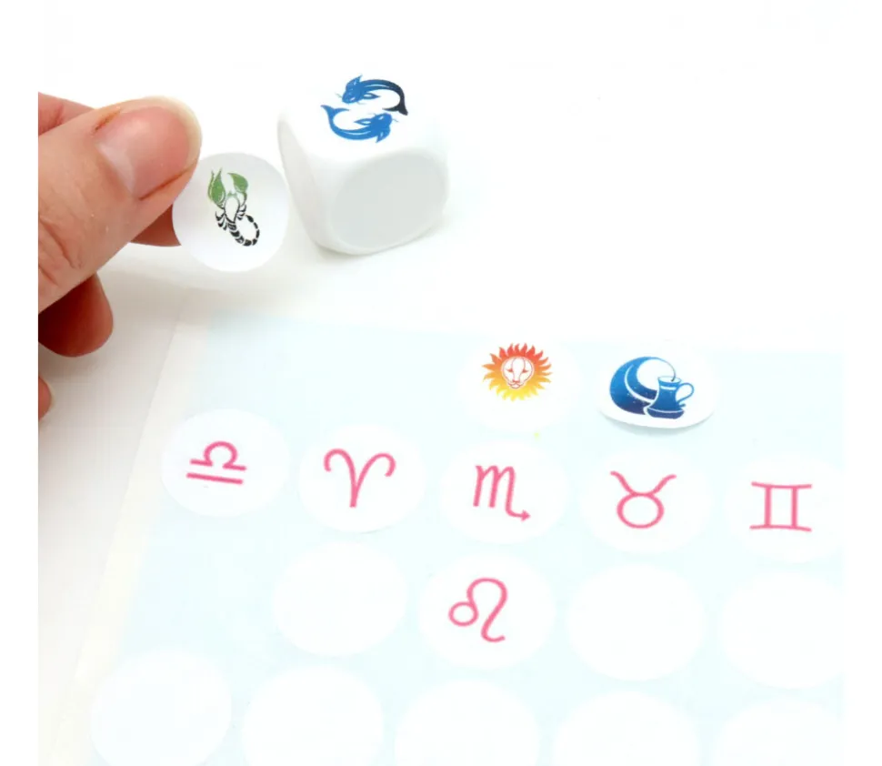 70 pastilles rondes 19 mm autocollantes blanches