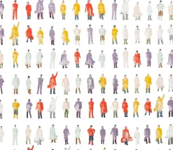 120 personnages miniatures colorés en plastique
