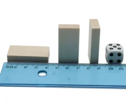 28 petits dominos en bois neutres à personnaliser 40 x 20 x 8 mm