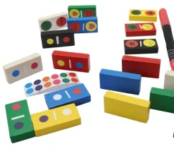 28 petits dominos en bois neutres à personnaliser 40 x 20 x 8 mm