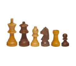 32 Pièces échecs bois T3 lestées