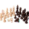 32 Pièces échecs bois T5 LESTEES 95 mm en sac tissu
