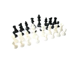 32 Pièces échecs plastique 77 mm taille T3