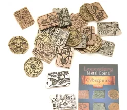 20 Pièces Cyberpunk métal Legendary