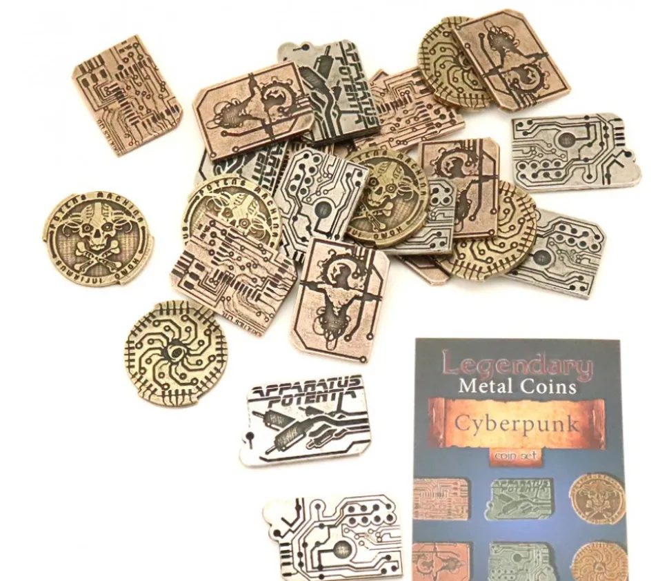 20 Pièces Cyberpunk métal Legendary