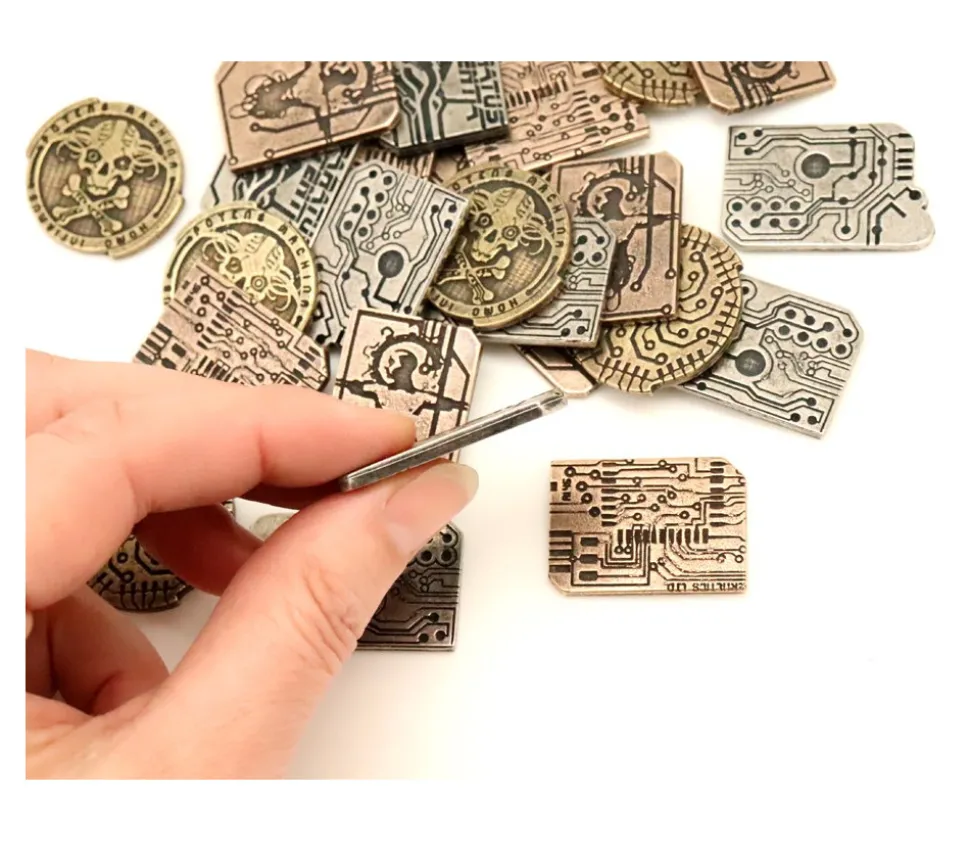 20 Pièces Cyberpunk métal Legendary