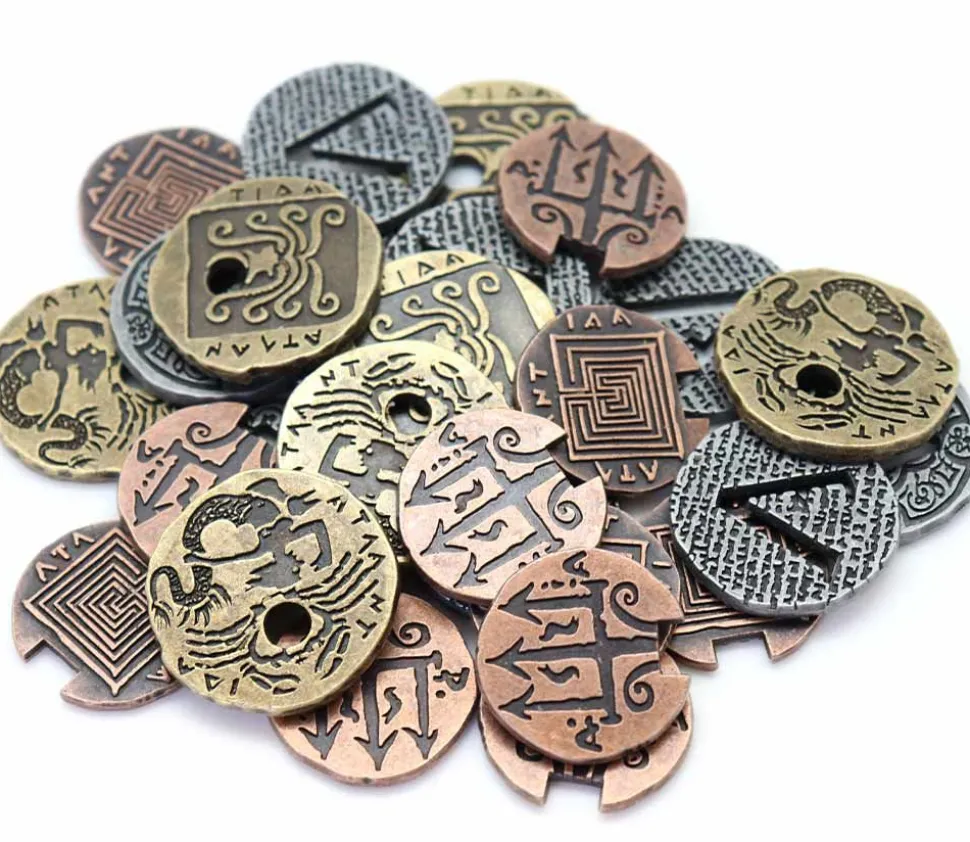 20 Pièces en métal Atlantis