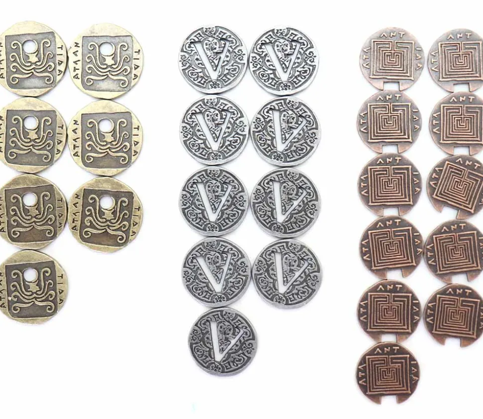 20 Pièces en métal Atlantis