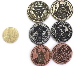 20 Pièces en métal Dieux nordiques - Vikings