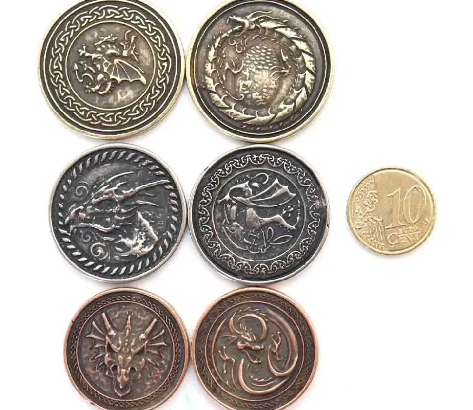 20 Pièces en métal Forged dragon