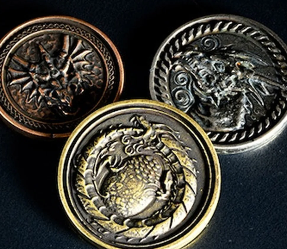 20 Pièces en métal Forged dragon