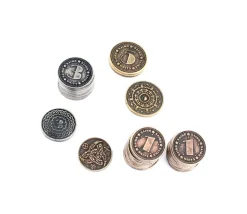 24 Pièces en métal numérotées valeur 1 3 5