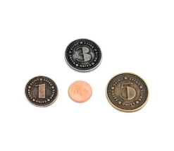 24 Pièces en métal numérotées valeur 1 3 5