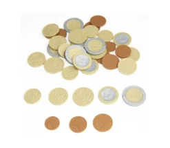 40 Pièces euros en plastique monnaie très réaliste