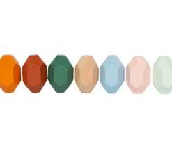 18 pierres d'équilibre en bois - jeu