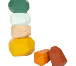 18 pierres d'équilibre en bois - jeu