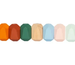 18 pierres d'équilibre en bois - jeu