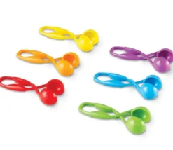 6 Pinces cuillères pour jeu motricité 11.5 cm