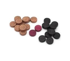 24 pions Carrom Carambole - palets 3 cm