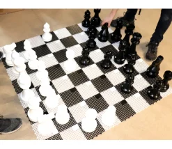 32 pions échecs géants jardin 30 cm de haut