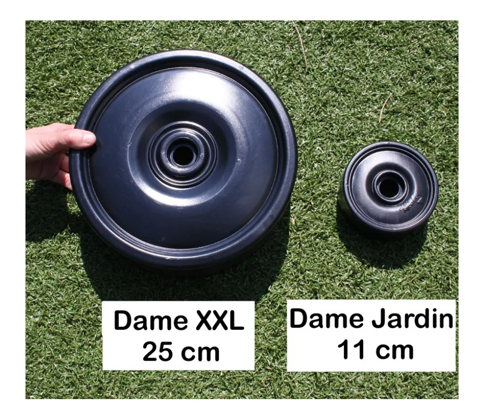 24 Pions dames XXL 25 cm de diamètre animations