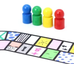 4 pions joueur droit avec boule en bois 15 x 29 mm