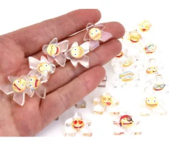 27 Pions meeple émoticône 1.8 x 2 cm