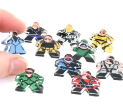 10 Pions meeple personnages Cyberpunk 18 x 20 mm