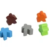 5 pions Meeples carcassone en bois 16x16x10 mm lot spécial