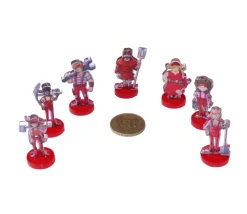 14 Pions personnages bricoleurs 30 x 17 mm